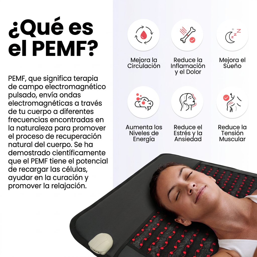 Tapete de PEMF Infravermelho com Ametista e Turmalina