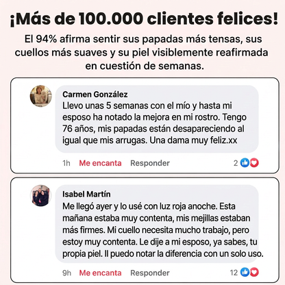 Máscara de Luz Vermelha